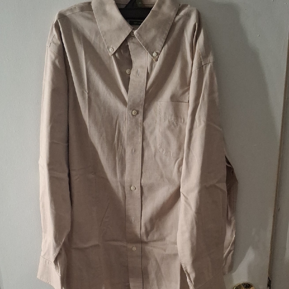 Ralph Lauren Men's Tan Casual Button-Down Shirt
